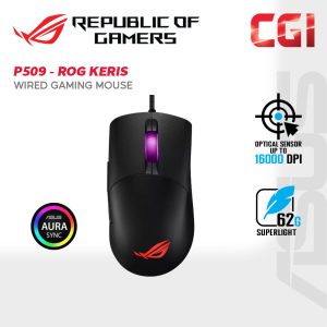 Asus P509 ROG Keris 16,000 DPI Lightweight Paracord Aura Sync FPS Wired Gaming Mouse