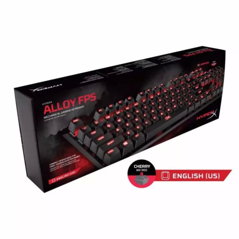 HyperX Alloy FPS Mechanical Gaming Keyboard - Cherry Red Switch (HX-KB1RD1-NA/A3)
