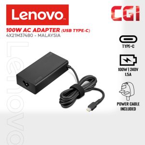 Lenovo 100W AC Adapter (USB Type-C) Malaysia - 4X21M37480