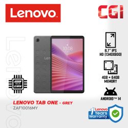 Lenovo Tab One TB305XU 8.7"|Mediatek Helio G85|4GB|64GB|Grey|Wi-Fi|Android 15 Tablet - ZAF10016MY
