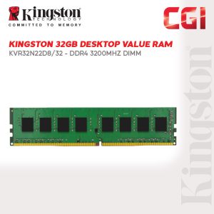 Kingston 32GB DDR4 3200Mhz Desktop Value Ram - KVR32N22D8/32