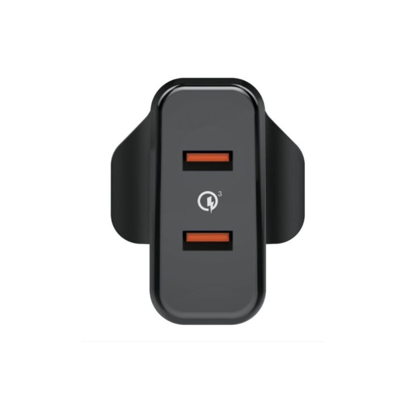 f0a25d0527967c78d213aac1d6d7a595.jpeg Verbatim 66346 Dual Port 36W QC3.0 Charger - Black