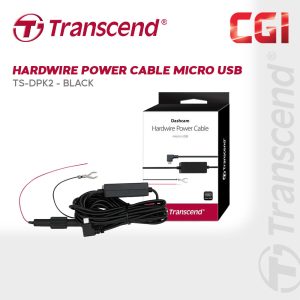 Transcend Hardwire Power Cable Micro-USB, Black - TS-DPK2