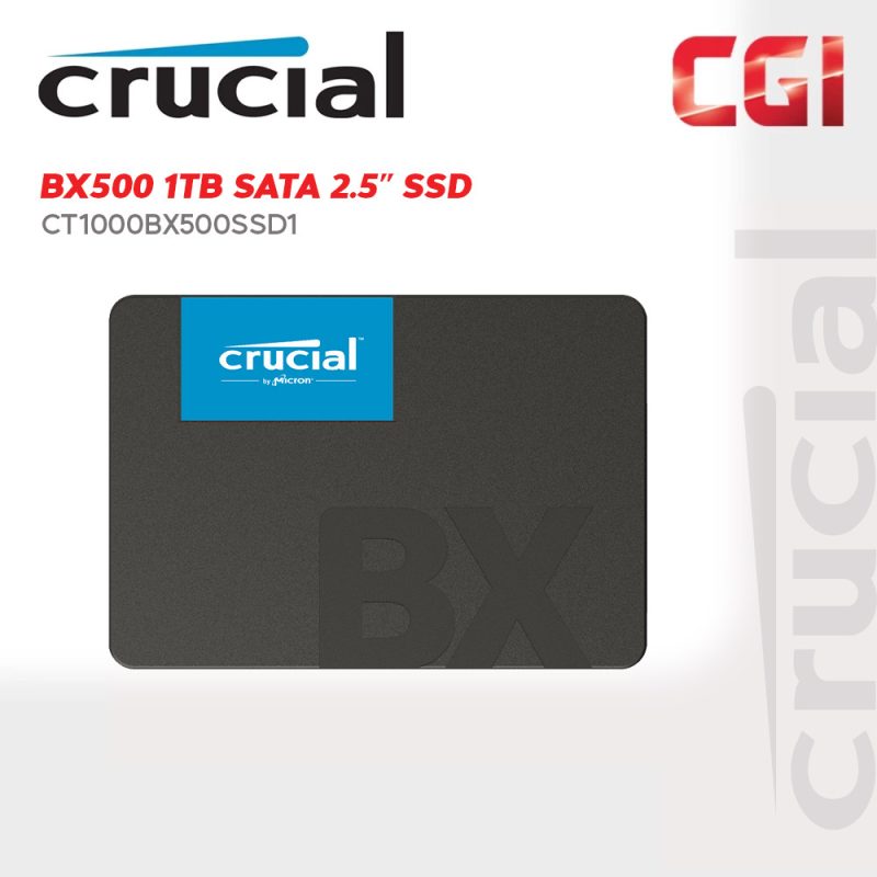 Crucial BX500 1TB 3D NAND SATA 2.5-inch SSD - CT1000BX500SSD1