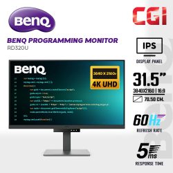 BenQ 31.5" RD320U IPS 4K HDR10 60Hz 5ms Built-In Speaker USB-C Ergonomic Programming Monitor with MoonHalo Backlight
