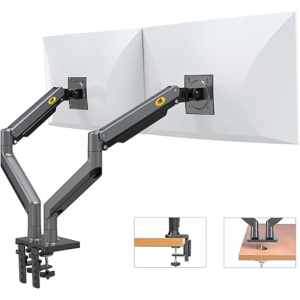 North Bayou G35 Dual Arm Desktop Flexi-Mount for 22"-32" Black