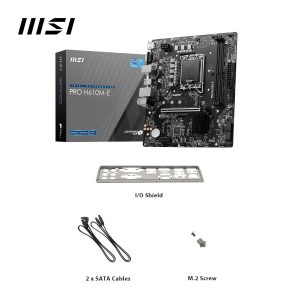 MSI Pro H610M-E DDR5 5600MHz Intel H610 LGA1700 mATX Motherboard