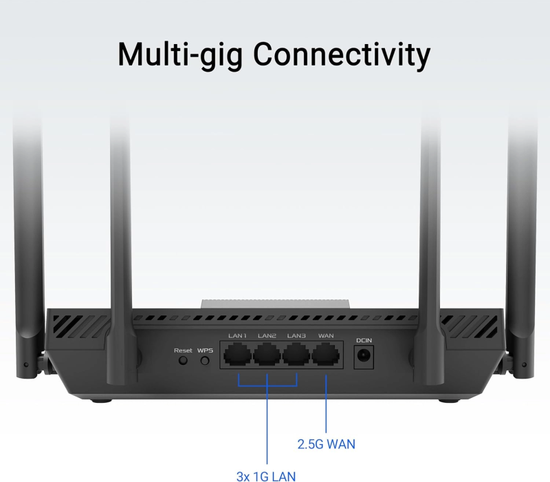 Asus RT-BE50 Dual-band WiFi 7 160MHz 5GHz 3600 Mbps Worry-Free Smart Home WiFi Router