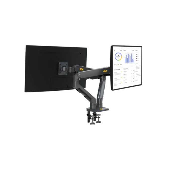North Bayou G65 Dual Arm Desktop Flexi-Mount for 27"-34" Black