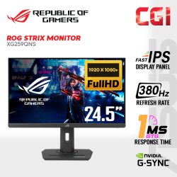 Asus 24.5" ROG Strix XG259QNS IPS FHD HDR10 Freesync Premium Adaptive Sync 380Hz 0.3ms Ergonomic eSports Gaming Monitor