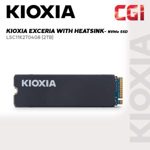 Kioxia Exeria 2TB NVMe SSD with Heatsink wDRAM PCIe4x4 - LSC11K2T04G8