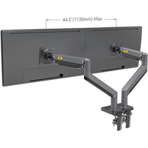 North Bayou G35 Dual Arm Desktop Flexi-Mount for 22"-32" Black