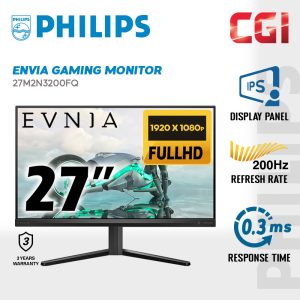 Philips 27" Evnia 27M2N3200FQ Fast IPS FHD HDR10 Freesync G-Sync 200Hz 0.3ms Gaming Monitor