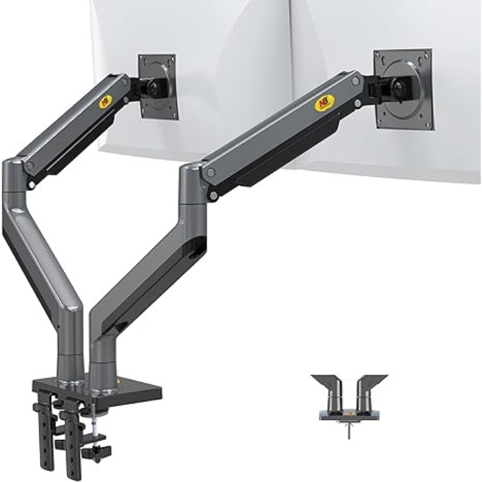 North Bayou G35 Dual Arm Desktop Flexi-Mount for 22"-32" Black