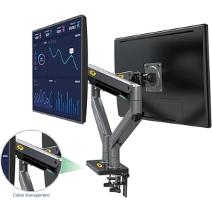 North Bayou G35 Dual Arm Desktop Flexi-Mount for 22"-32" Black