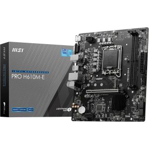 MSI Pro H610M-E DDR5 5600MHz Intel H610 LGA1700 mATX Motherboard