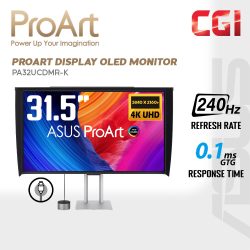 ASUS 31.5" ProArt PA32UCDMR-K QD-OLED 4K UHD HDR10 Light Sync 240Hz 0.1ms Ultra-Slim Monitor