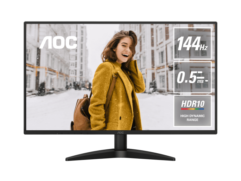 AOC 27" 27B36X IPS FHD HDR10 Adaptive Sync 144Hz 0.5ms 3-sided Frameless Monitor