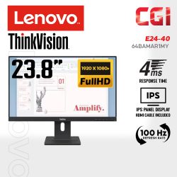 ThinkVision 23.8" E24-40 IPS FHD Freesync 100Hz 4ms Ergonomic Monitor
