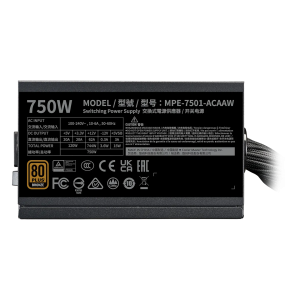 Cooler Master MWE Bronze 750W V3 ATX 3.1 Non-Modular PSU - MPE-7501-ACABW-3BUK