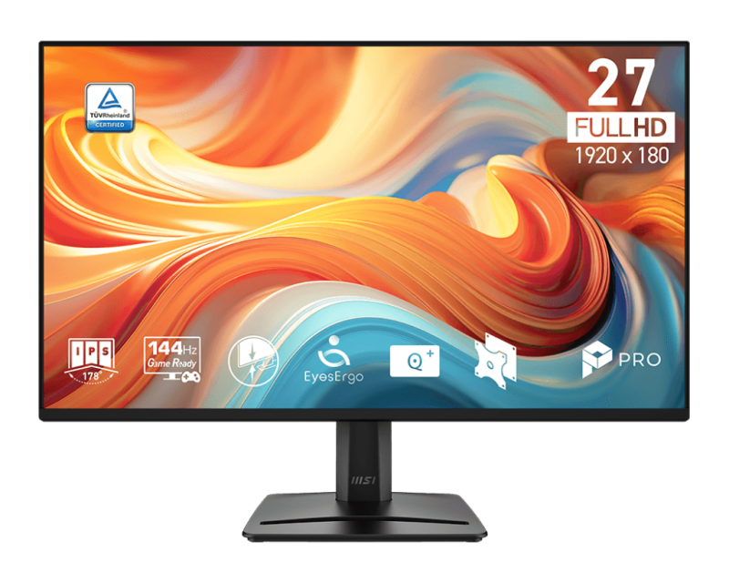 MSI 27“ Pro MP275 E14L IPS FHD Adaptive Sync 144Hz 1ms Build In Speaker Eyes Ergo Business Productivity Monitor