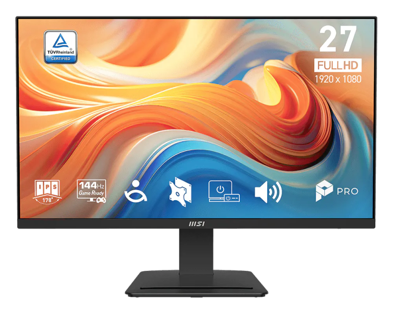 MSI 27" PRO MP273 E14A FHD HDR IPS AMD FreeSync 144Hz 1ms Business Productivity Monitor