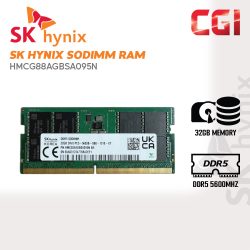 SK Hynix 32GB DDR5 5600MHz 262Pin RAM 1.1V SODIMM HMCG88AGBSA095N