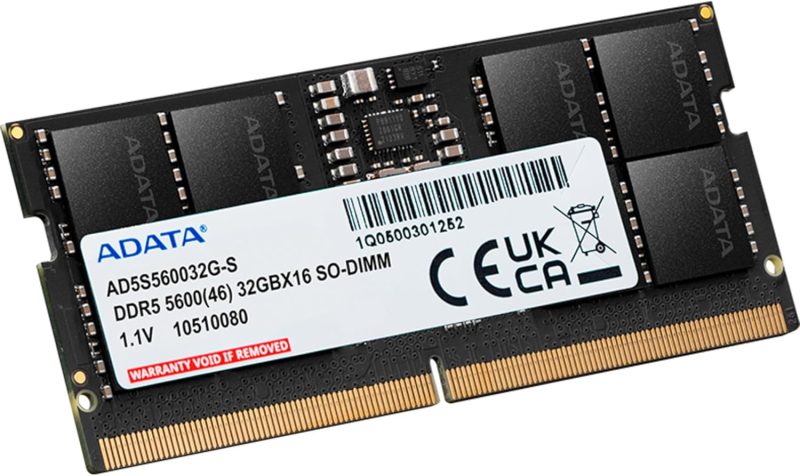 ADATA 32GB DDR5 5600MHz RAM 1.1V SODIMM ‎Premier AD5S560032G-S