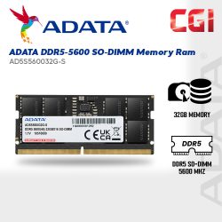 ADATA 32GB DDR5 5600MHz RAM 1.1V SODIMM ‎Premier AD5S560032G-S