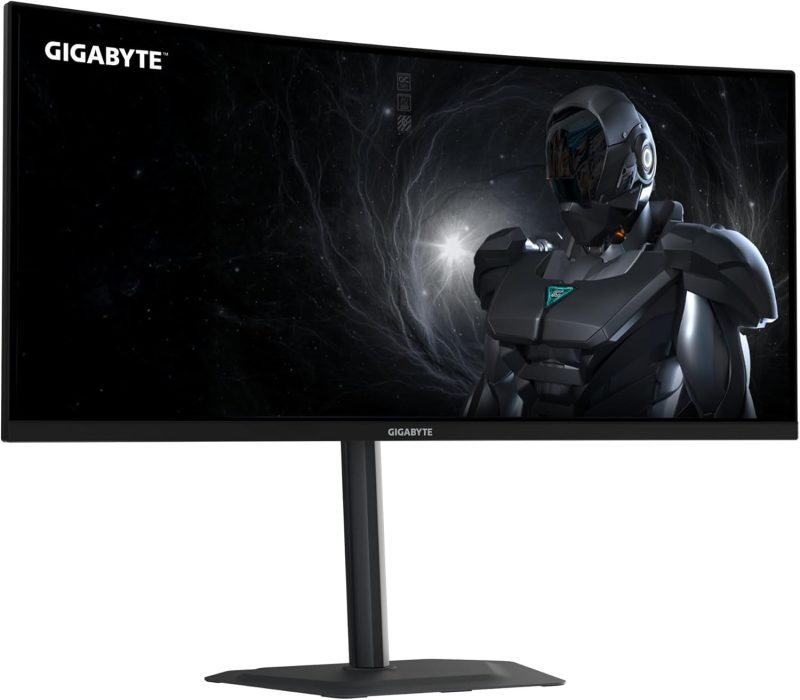 GIGABYTE 34" G34WQC2 WQHD HDR400 VA AMD FreeSync 200Hz 1ms Ergonomics Curved Gaming Monitor