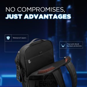 Lenovo Legion 16" GB700 Gaming Backpack (GX41M53147) | Weather Resistant | Anti Theft Fidlock | 20L Capacity