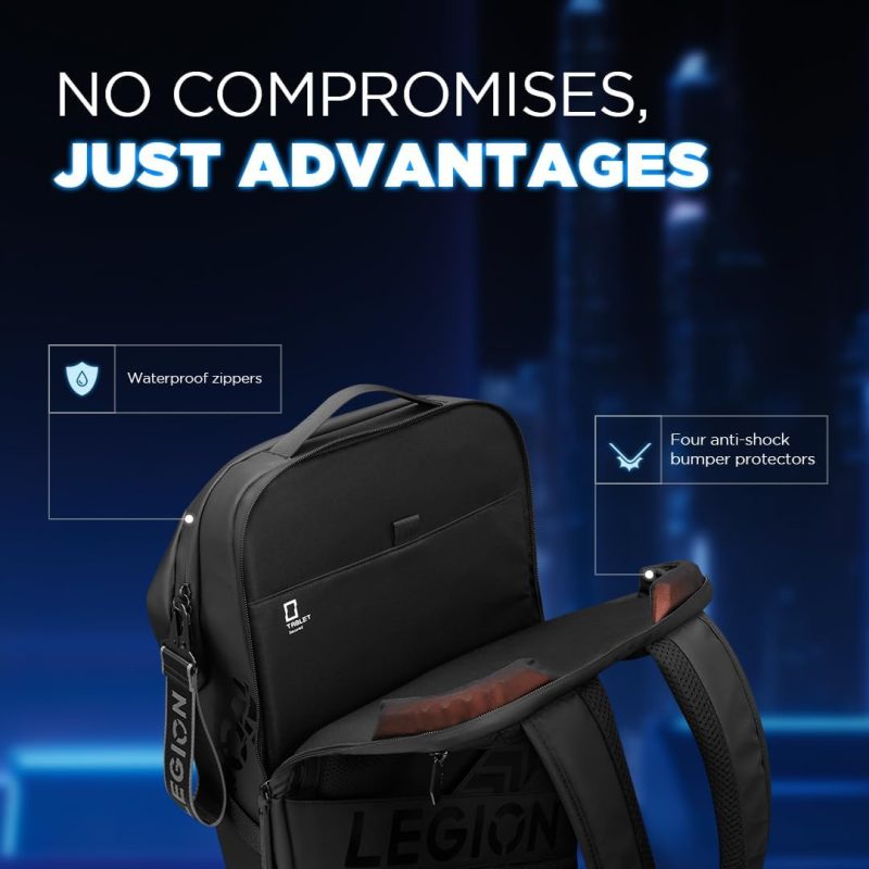 Lenovo Legion 16" GB700 Gaming Backpack (GX41M53147) | Weather Resistant | Anti Theft Fidlock | 20L Capacity