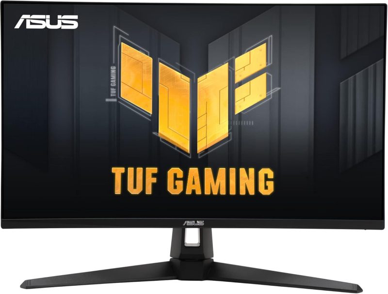ASUS 27" VG27UQEL5A TUF Gaming Monitor (4K | Fast IPS | HDR10 | Adaptive Sync | 4K 80Hz or FHD 310Hz | Speaker | Ergonomic）