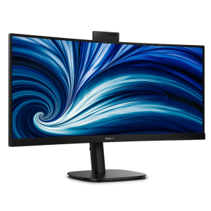 Philips 34" 34B2U3600CH Ultrawide Curved Monitor (UWQHD | HDR10 | VA | 120Hz | 4ms | USB-C | Pop-Up Webcam | Speaker | HAS)