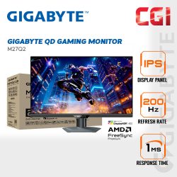 GIGABYTE 27" M27Q2 QD QHD HDR400 IPS G-Sync 200Hz 1ms Ergonomic Gaming Monitor