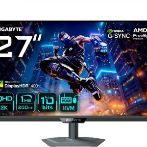 GIGABYTE 27" M27Q2 QD QHD HDR400 IPS G-Sync 200Hz 1ms Ergonomic Gaming Monitor