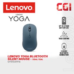 Lenovo Yoga Bluetooth Silent Mouse - Tidal Teal GY51S61916