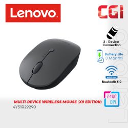 Lenovo Multi Device 2400 DPi Ai Now Wireless Mouse (X9 Edition) - 4Y51R29290