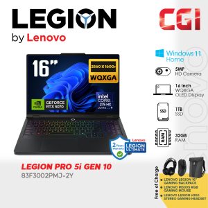 Lenovo Legion Pro 5i 16IAX10 83F3002PMJ (Ultra 9 275HX, RTX 5070 , 32GB, 1TB ) 16" WQXGA | 2Y Legion Gaming Laptop