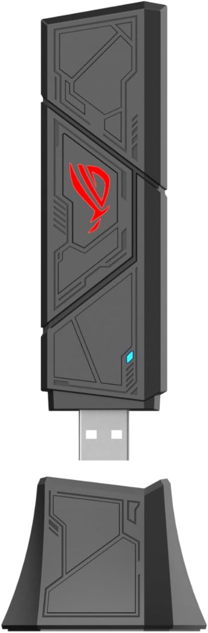 ASUS ROG USB-BE92U BE6500 Tri-Band WiFi 7 USB Adapter [World's 1st WiFi 7 Dongle]
