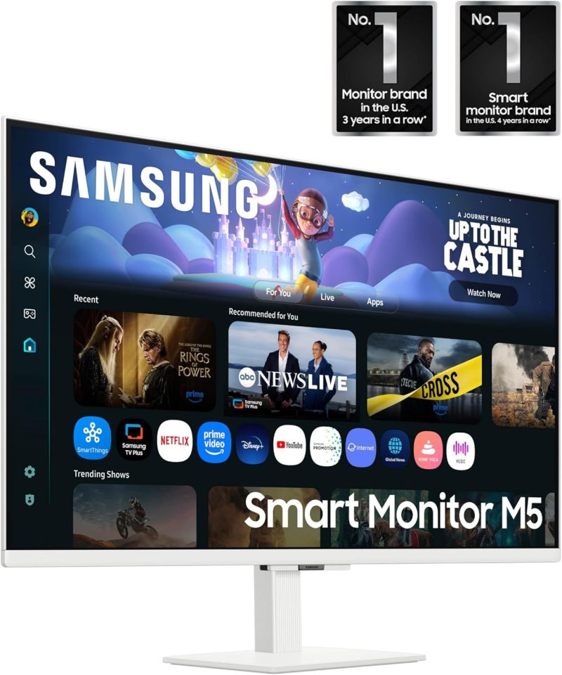 Samsung 32" M5 M50F LS32FM500EEXXS ( VA, FHD, 60Hz, 4ms, Tizen OS ) Smart Monitor with Speaker