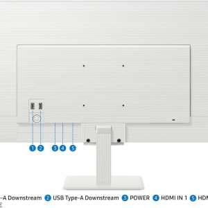 Samsung 27" M5 M50F LS27FM501EEXXS ( IPS, FHD, HDR10, 60Hz, 5ms, Tizen OS ) Smart Monitor with Speaker