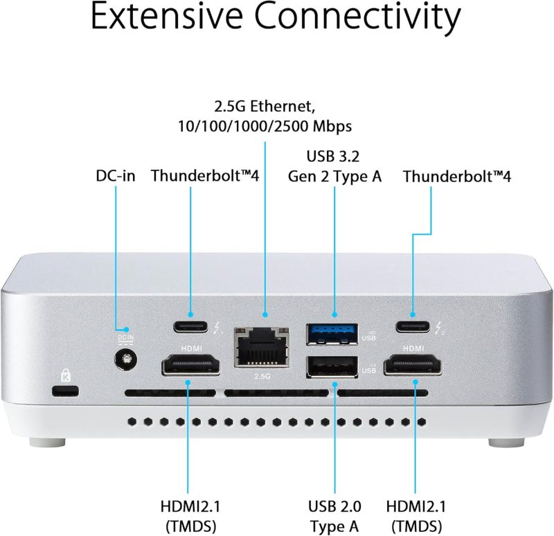 NUC 14 Pro+ Slim (Intel® Core™ Ultra 9) (Barebone Silver) RNUC14RVSU900000I