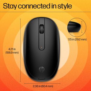 HP 240 1,600 DPi Black Bluetooth Mouse - 3V0G9AA
