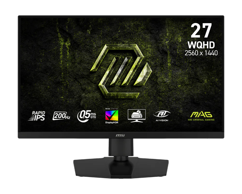 MSI 27" MAG 274QPF E20 ( IPS, WQHD, 200Hz, 0.5ms, G-Sync, Freesync, HDR400 ) Ergonomic Gaming Monitor