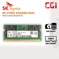 SK Hynix 16GB DDR5 5600MHZ SODIMM RAM - HMCG78AGBSA092N