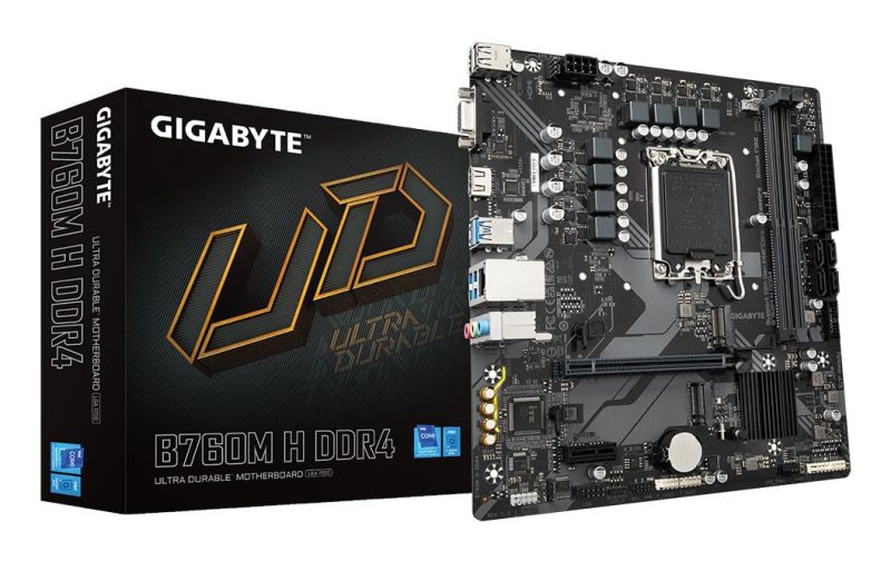 Gigabyte B760M H DDR4 LGA 1700 Integrated Graphics Micro ATX Motherboard