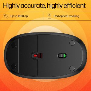 HP 240 1,600 DPi Black Bluetooth Mouse - 3V0G9AA
