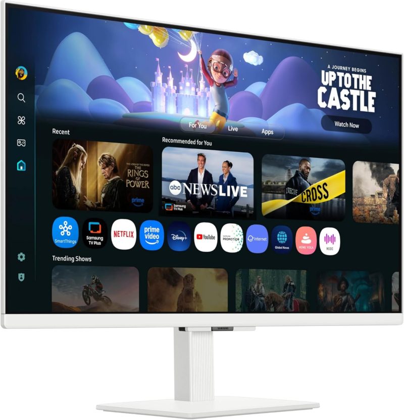 Samsung 27" M5 M50F LS27FM501EEXXS ( IPS, FHD, HDR10, 60Hz, 5ms, Tizen OS ) Smart Monitor with Speaker