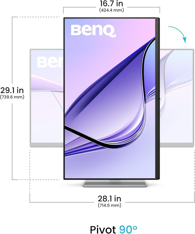 95fd4801712cc62bb8cfccd80ac17b0b.jpeg BenQ 31.5" MA320UP 4K IPS Nano Matte Monitor - 97% P3 Color Gamut, 90W USB-C Power Delivery, Ergonomic Stand